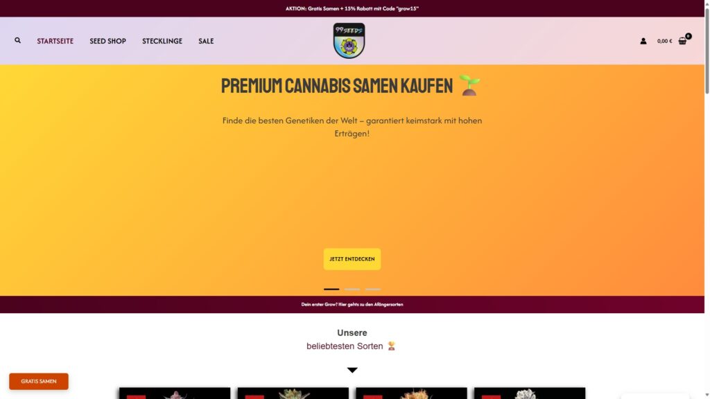 Cannabis Samen kaufen deutscher Shop